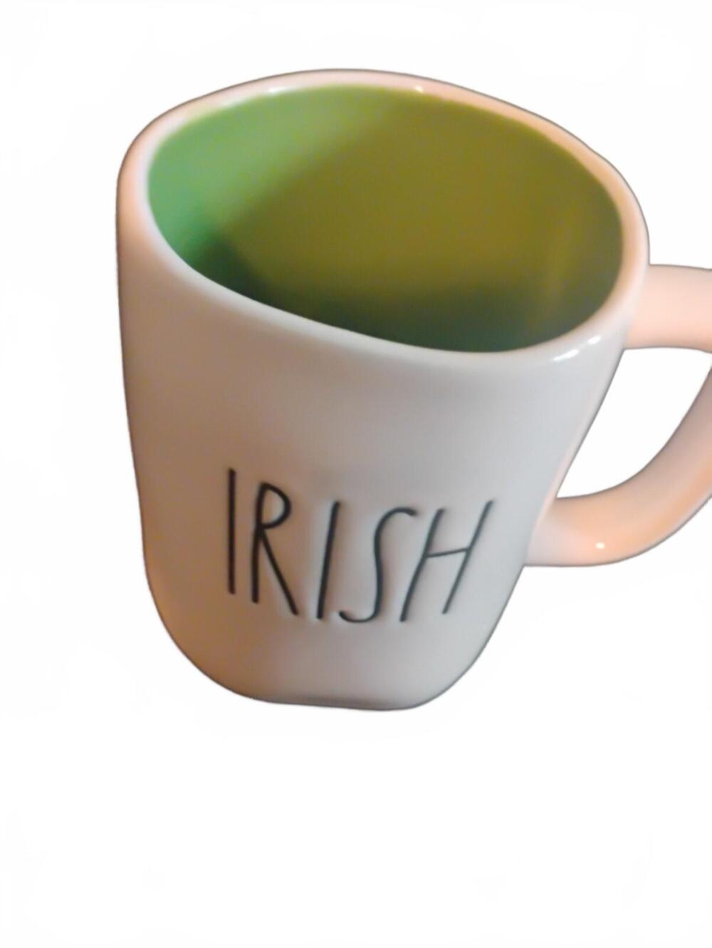 Rae Dunn Artisan Collection IRISH Green Interior Mug Clover Four Leaf Lucky - Picture 5 of 7